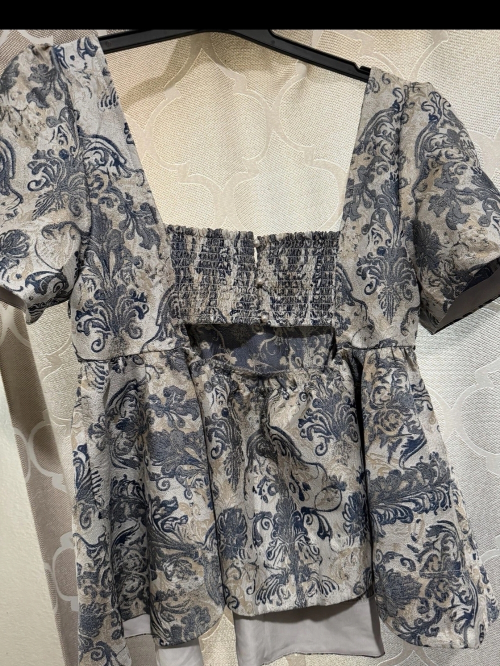 NWT FREE PEOPLE Eloise Jacquard Blouse SZ. S MSRP $168 - Picture 3 of 4